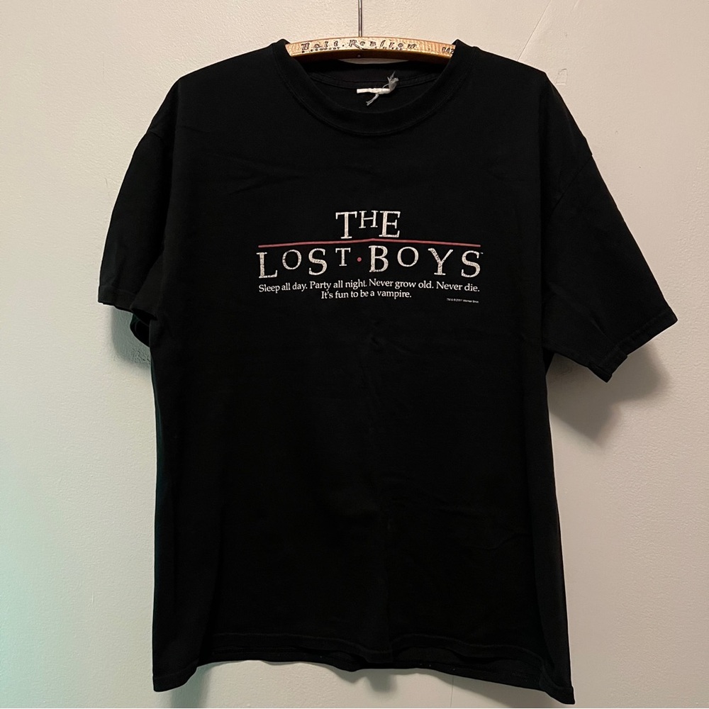 Vintage The‎ Lost Boys Movie T-Shirt Fits Large Horror Black 2001 RARE